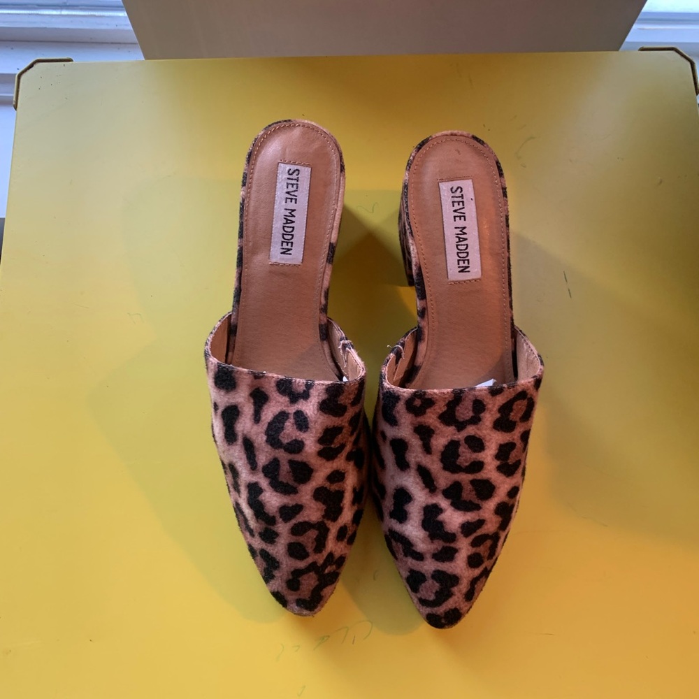 Steve Madden Animal Print Women's Mules